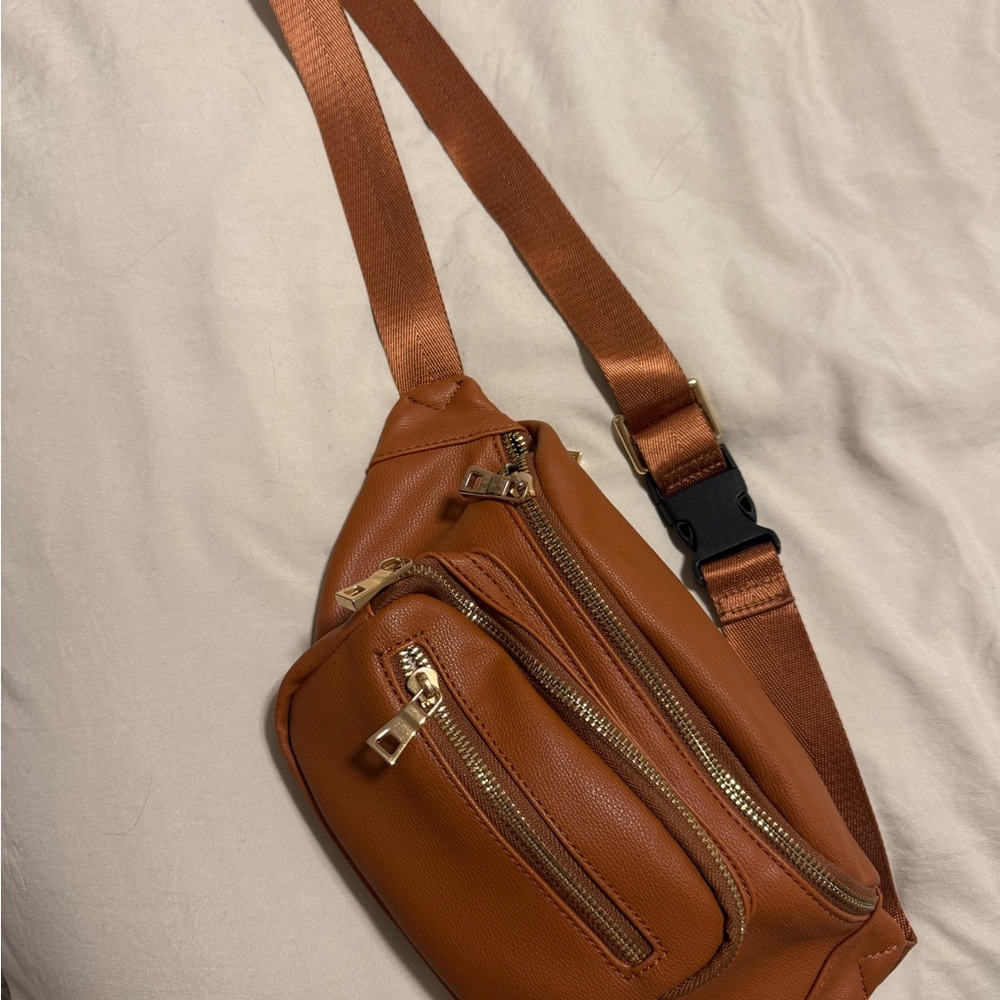 Brown Leather Crossbody Bag